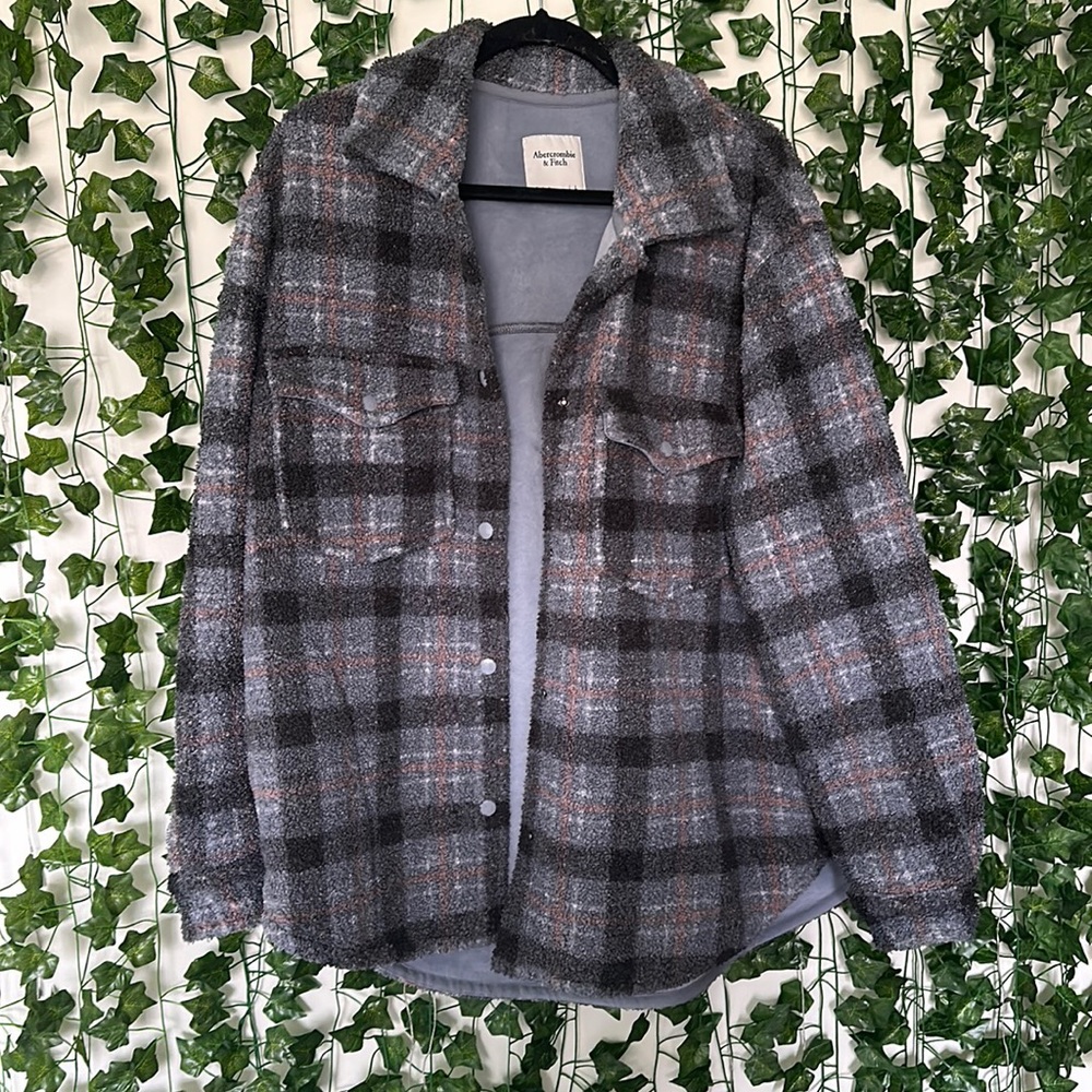 Abercrombie & Fitch Sherpa Shirt Jacket